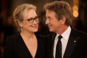 Meryl Streep new romance rumors editorial AI-generated illustration